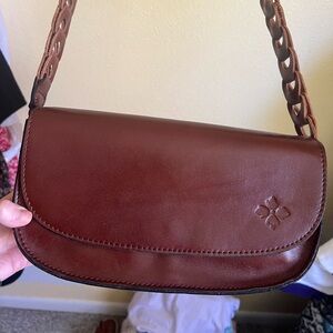 Brown real leather bag